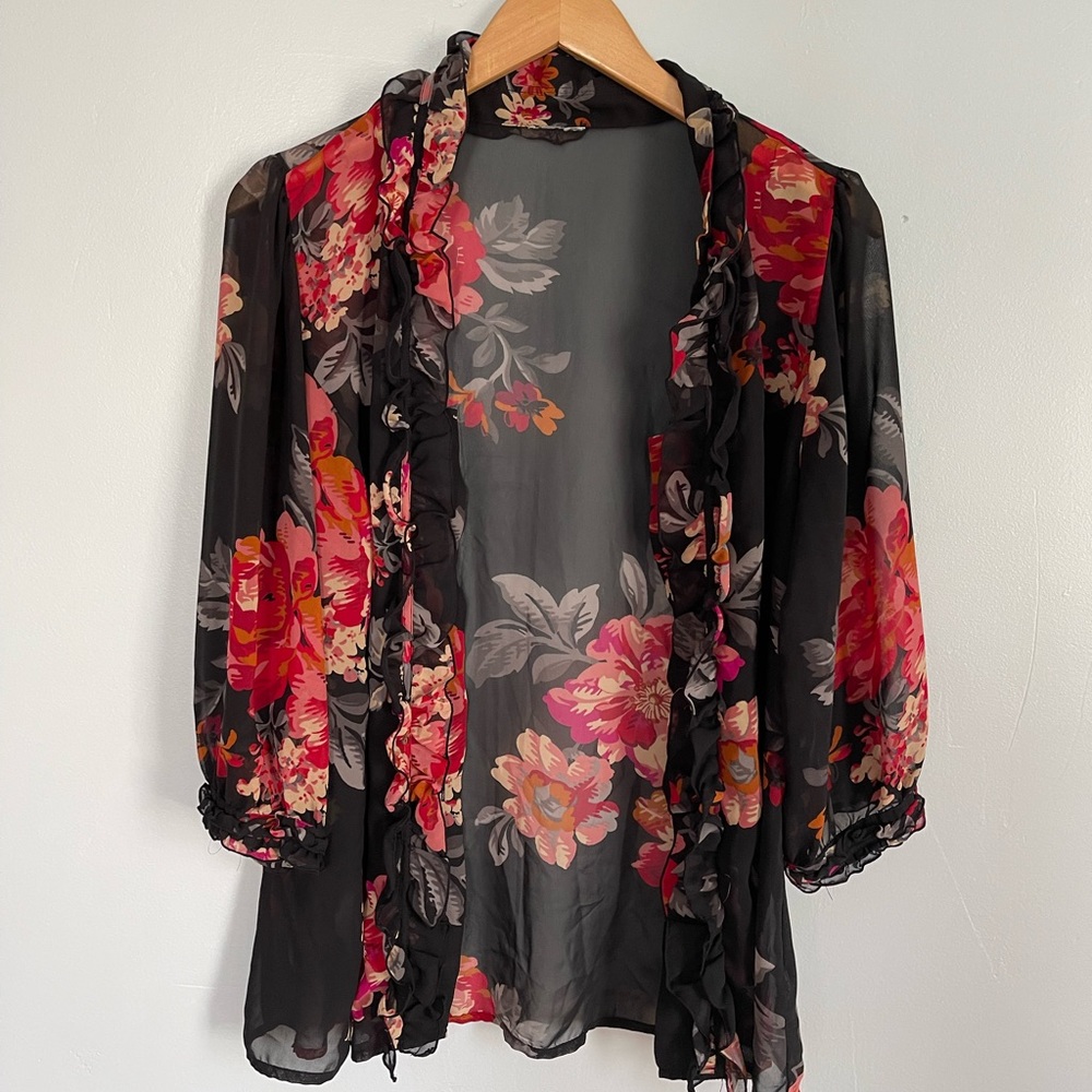 Floral Button Up Blouse